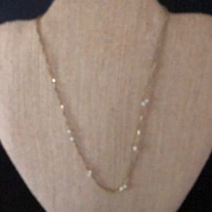 Delicate Gold Color Necklace small beads